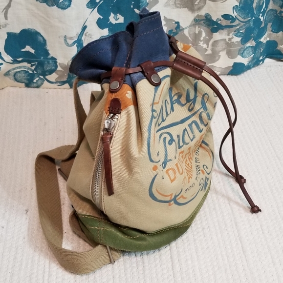 Lucky Brand Too Tough to Die Back Pack - Picture 5 of 8